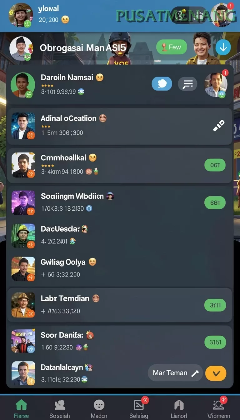 Cuplikan layar LUCKYDF — halaman utama