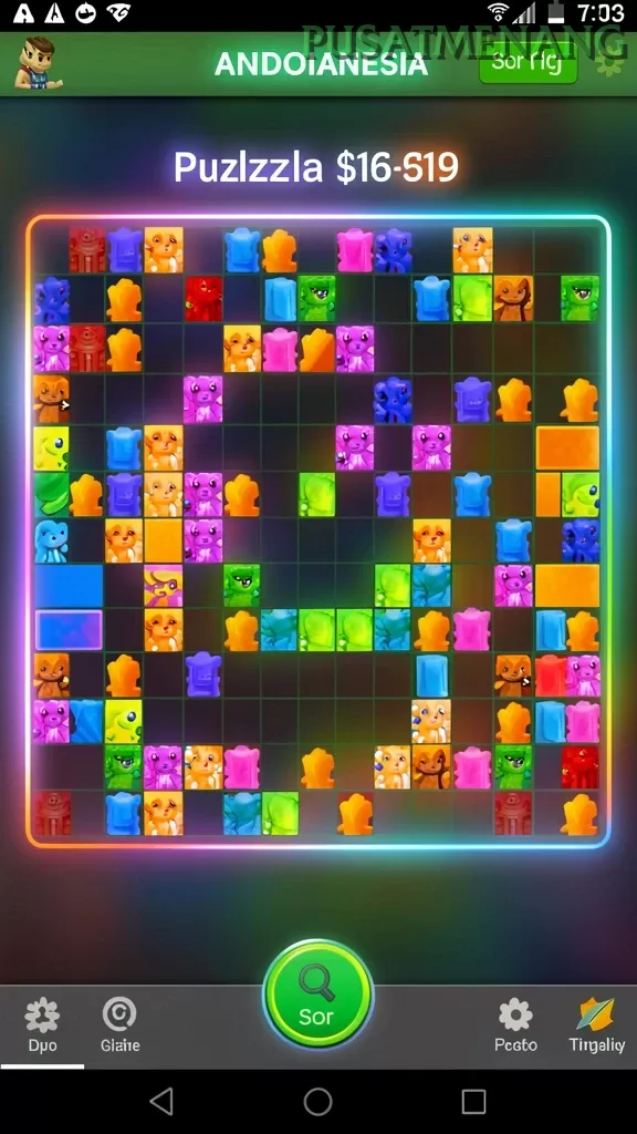 Cuplikan layar KEPO66 — menu navigasi